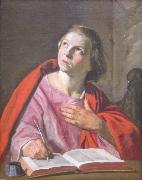 Johannes de Evangelist schrijvend Frans Hals